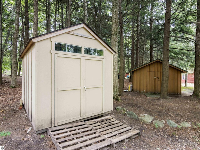 view of outbuilding