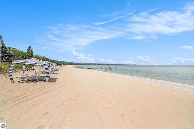 water view with a beach view