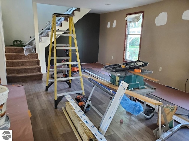 bedroom featuring wood-type flooring