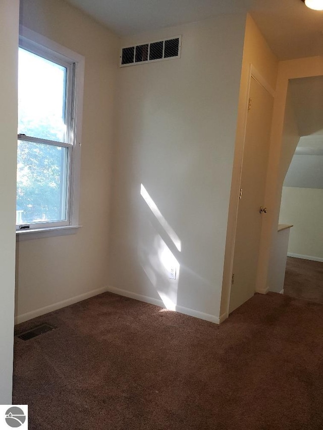 view of carpeted empty room