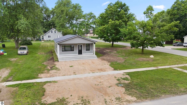 view of front of home with covered porch