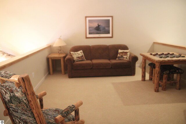 game room with carpet flooring