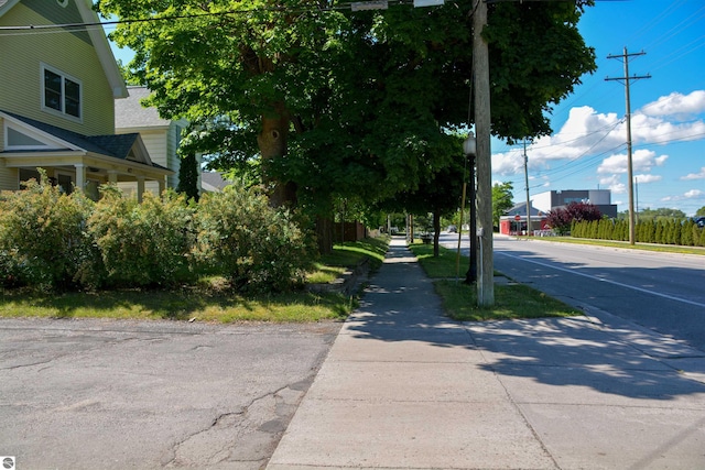 view of road