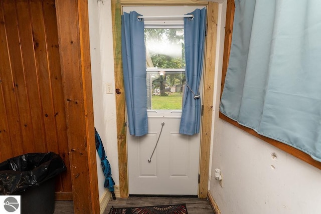 doorway with a wealth of natural light