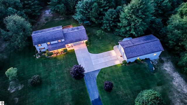 birds eye view of property