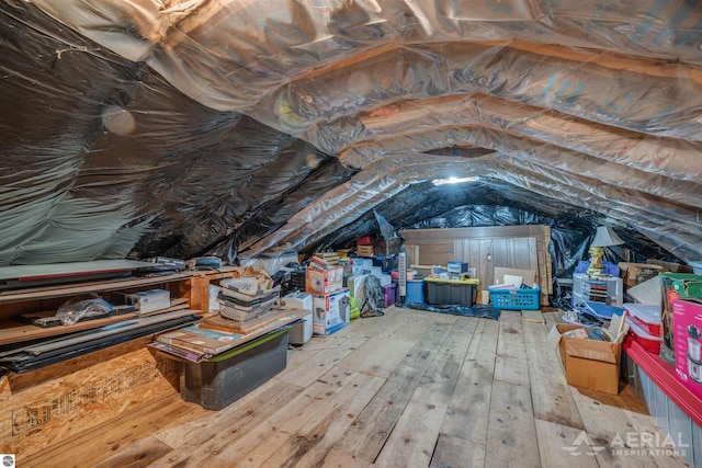 view of attic