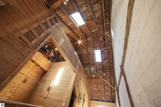 view of attic