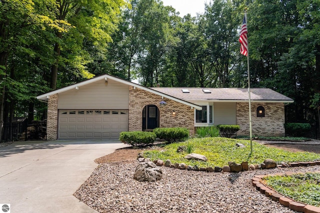 ranch-style house with a garage