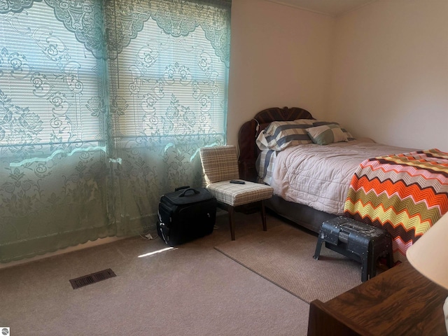 bedroom featuring carpet flooring