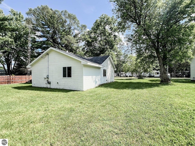 exterior space with a lawn