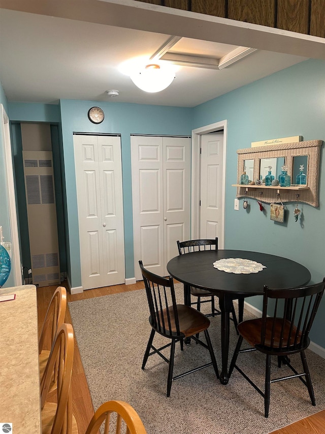 dining room featuring hardwood / wood-style floors