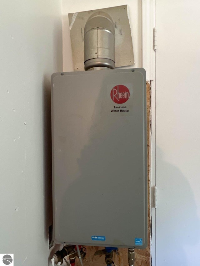 utilities featuring tankless water heater