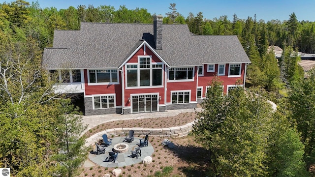 view of front of home featuring a patio