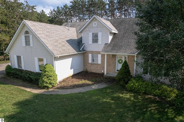 view of property with a front yard