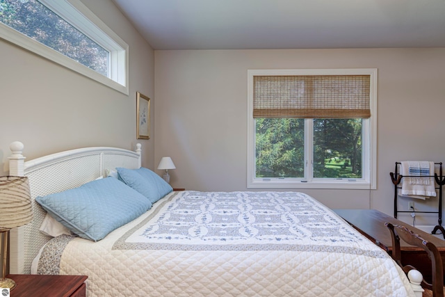 bedroom featuring multiple windows