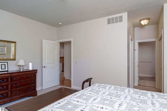 bedroom featuring hardwood / wood-style floors