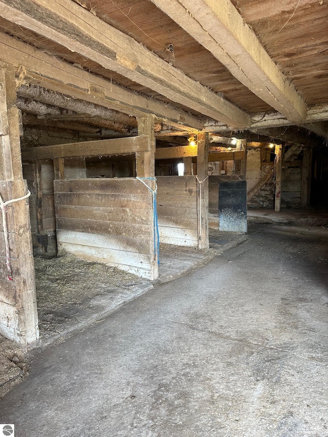 view of horse barn