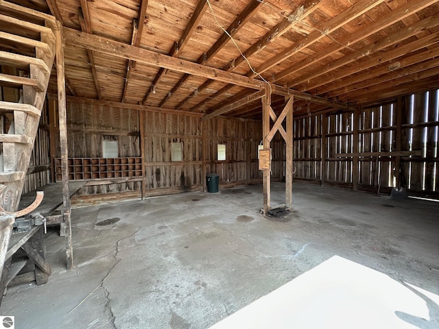 misc room featuring concrete flooring