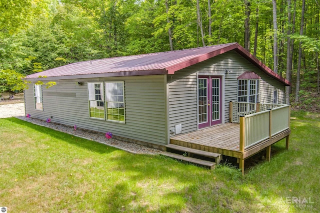 4949 N M-33, Rose City, MI 48654 - view of outdoor structure featuring a forest view