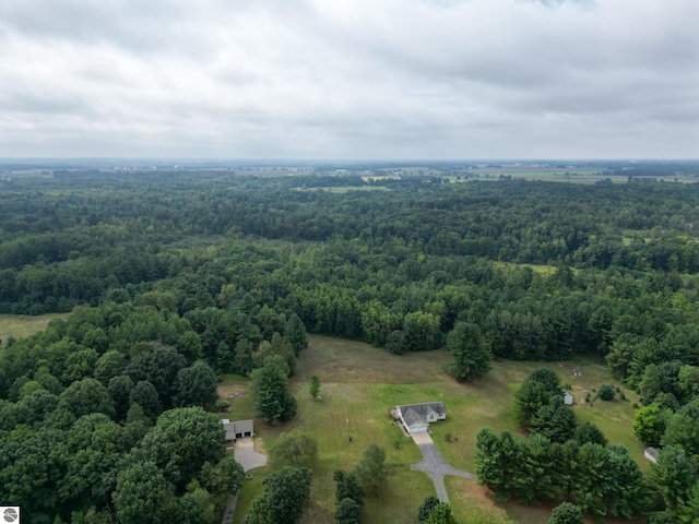 aerial view with a view of trees