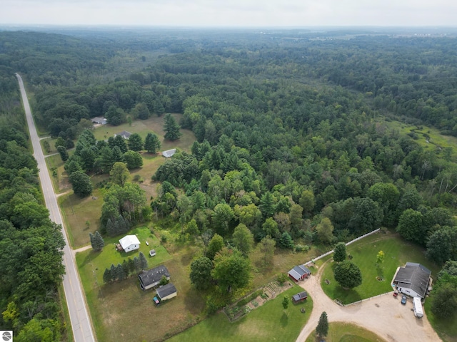 aerial view with a view of trees