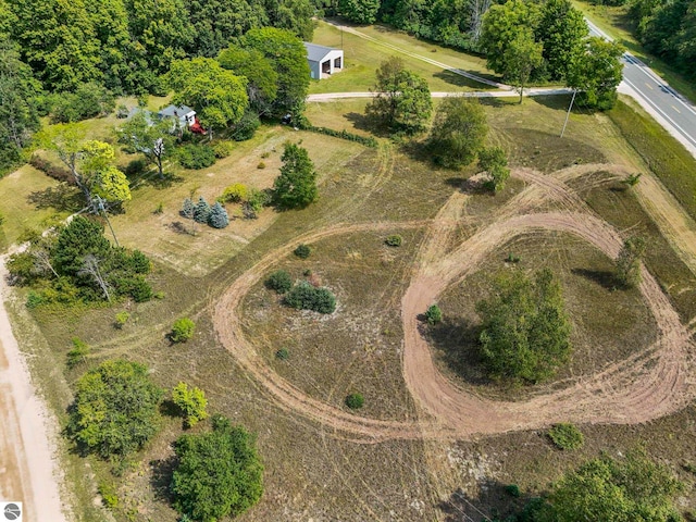 drone / aerial view featuring a rural view