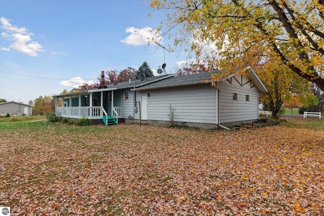 view of back of property