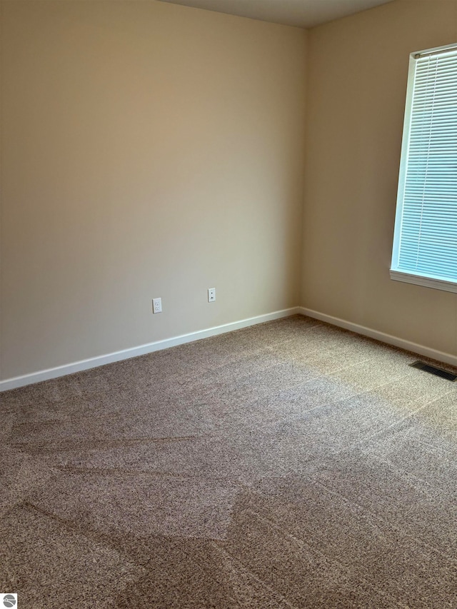 view of carpeted empty room