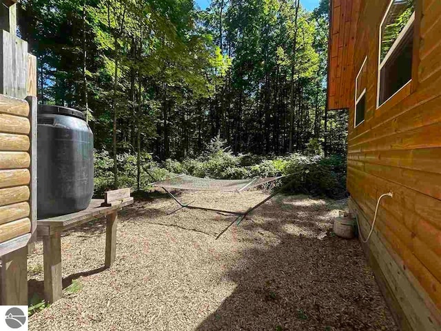 view of yard with a patio area