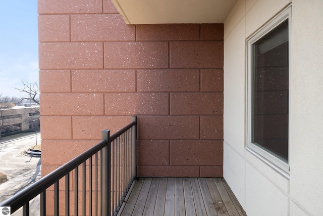 view of balcony