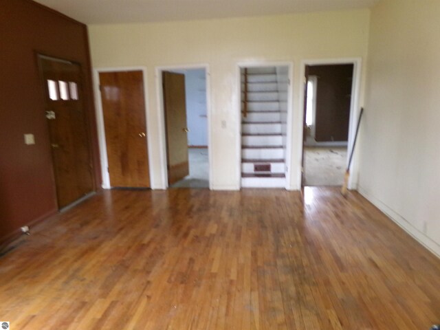 interior space featuring hardwood / wood-style flooring