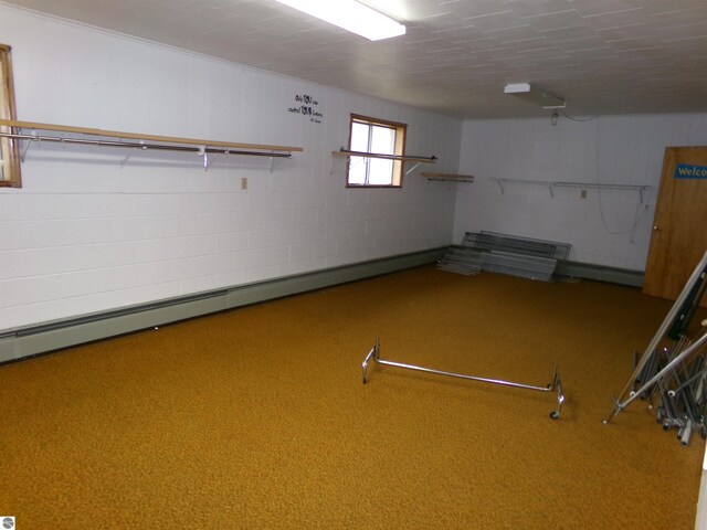 view of basement