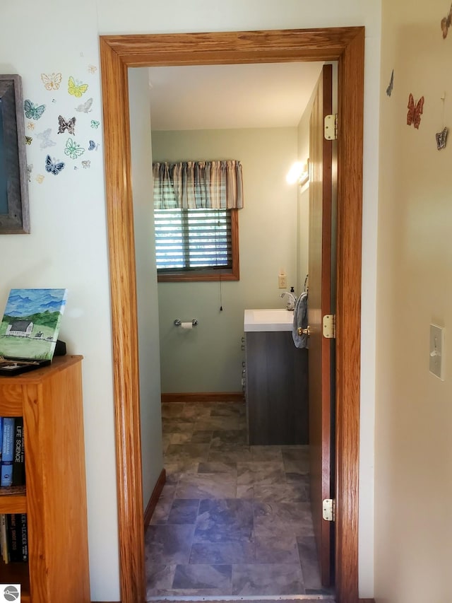 bathroom with vanity