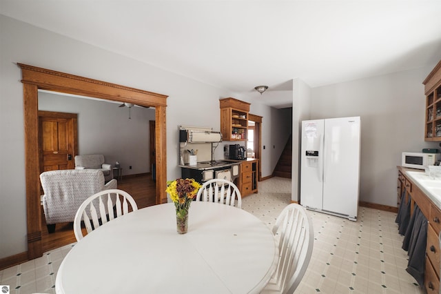 view of dining area