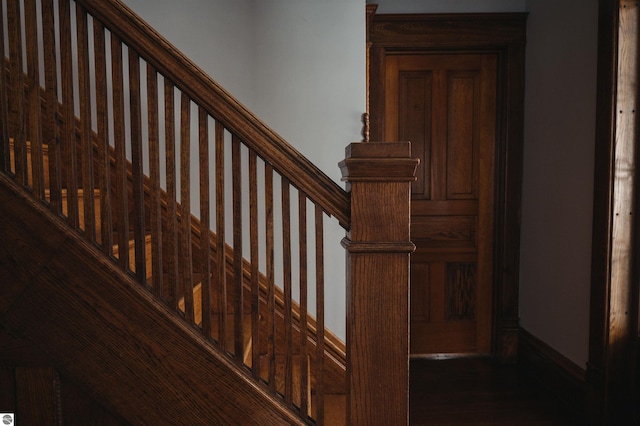 view of stairs