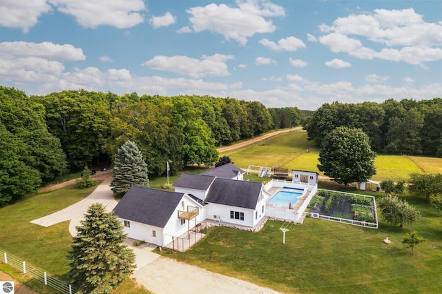 birds eye view of property