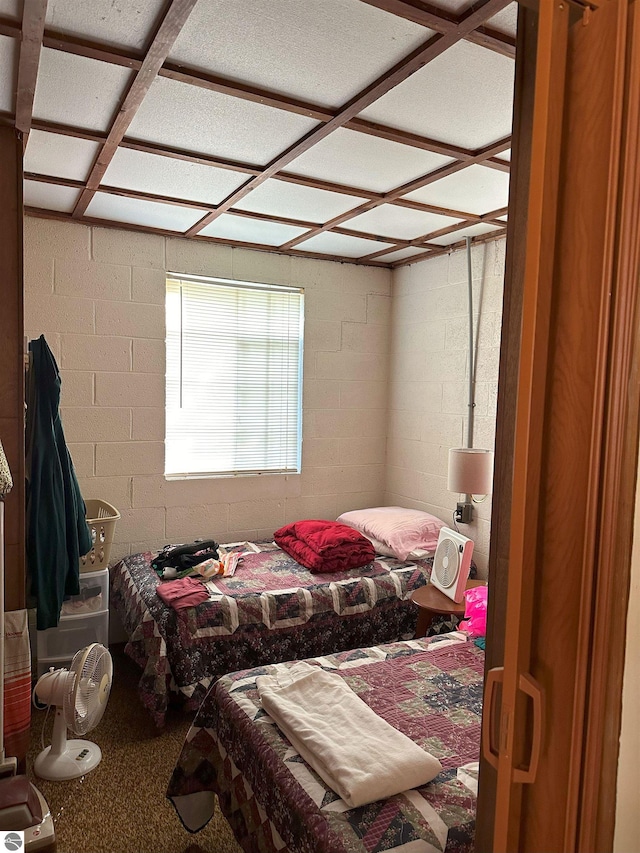 bedroom with carpet flooring