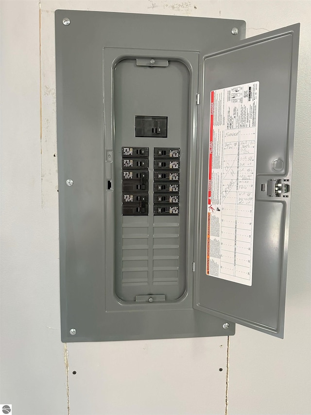 utility room with electric panel
