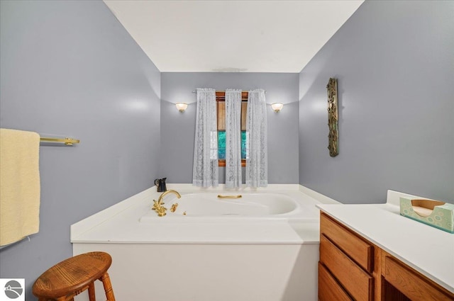 bathroom with vanity