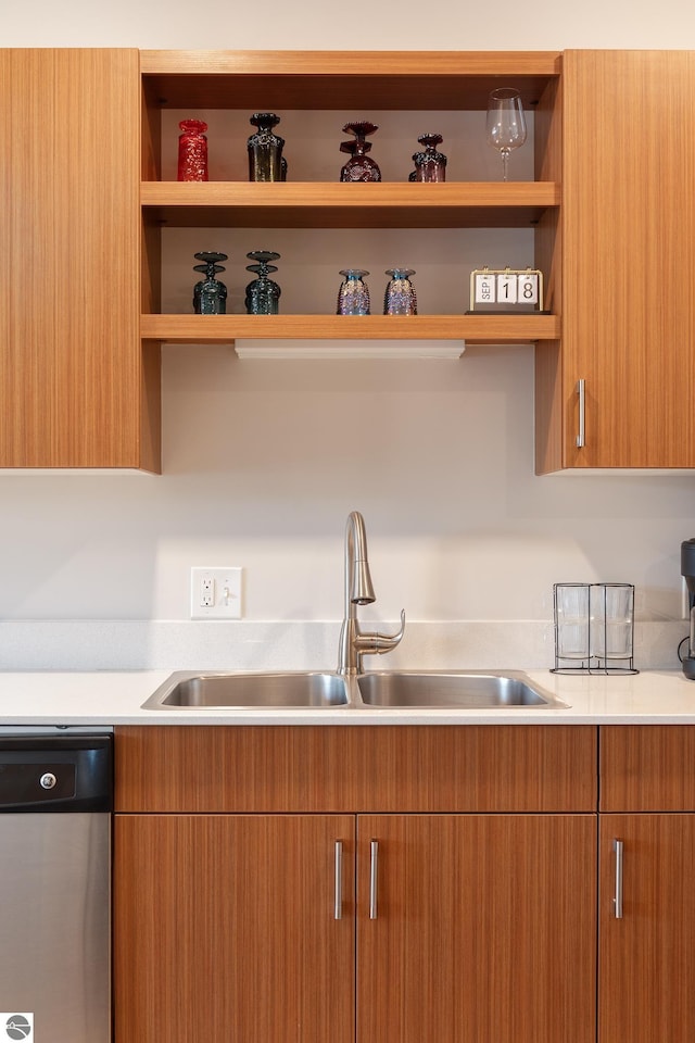 kitchen featuring sink and stainless steel dishwasher