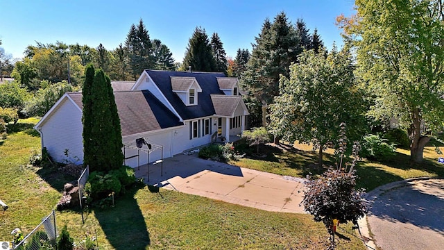 birds eye view of property