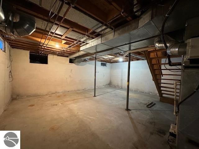 view of basement