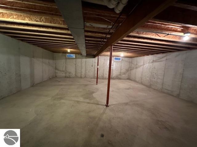 view of basement