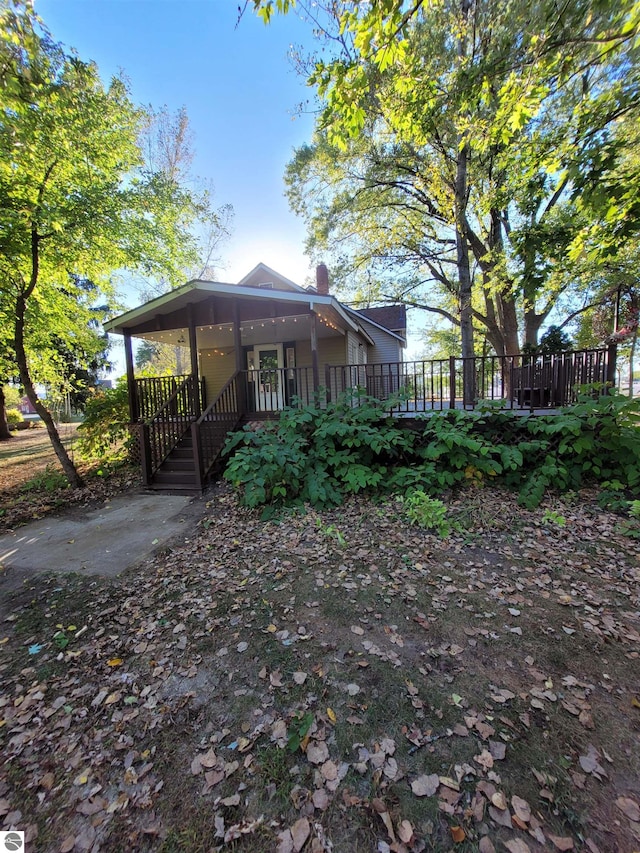 view of property exterior