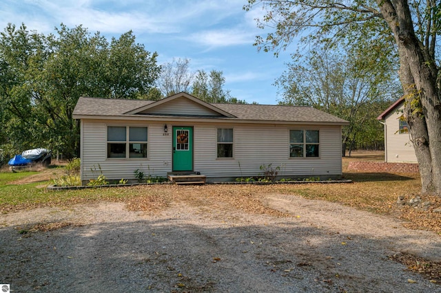 view of ranch-style house