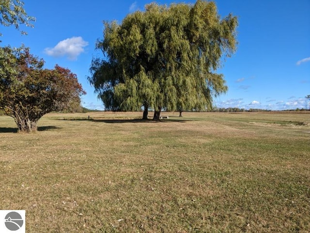 view of yard featuring a rural view