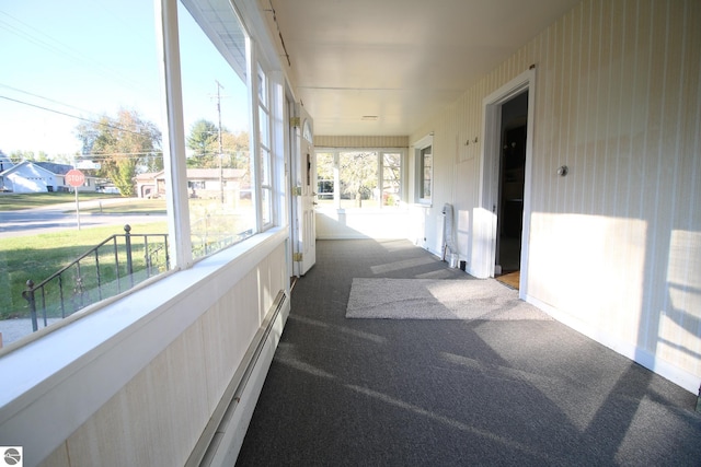 view of sunroom