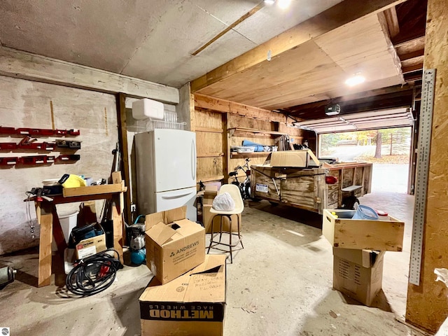 view of storage room