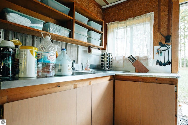 kitchen with plenty of natural light