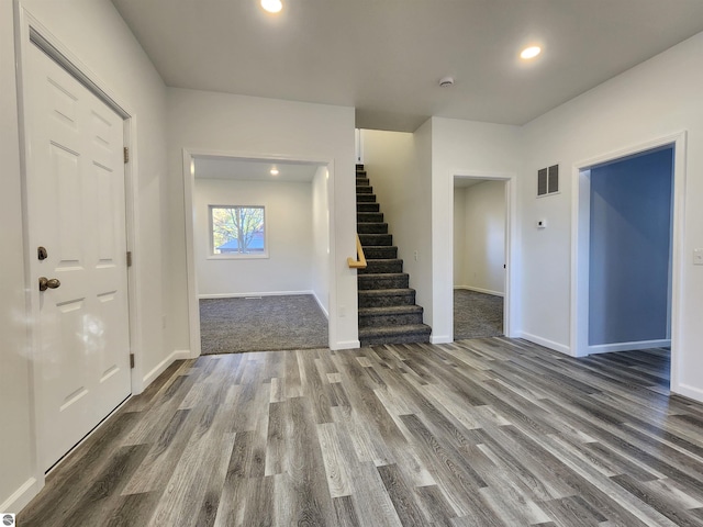 entryway featuring hardwood / wood-style floors